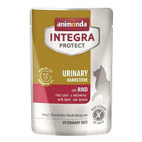 Популярний! Вологий корм для кішок Animonda Integra Protect Urinary Struvit - pouch with beef при сечокам'яній хворобі