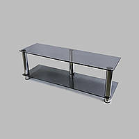 Тумба ТВ зі скла 1100х350х374 Commus Аскет New Mini gray-chr