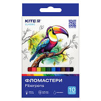 Популярний! Фломастери Kite Classic 10 кольорів (K-455) - Краща якість тільки на Nukleon.com.ua