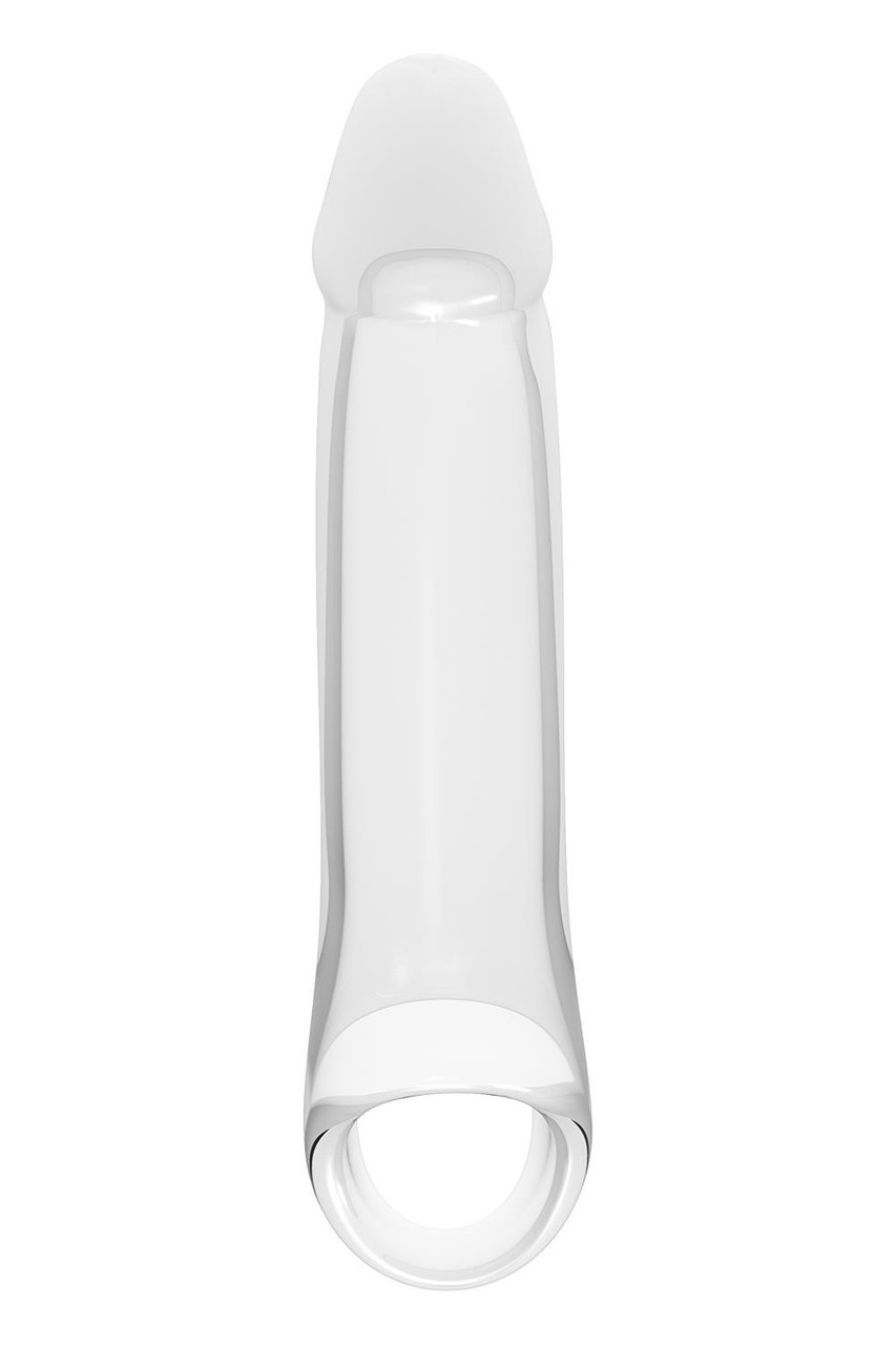 Насадка на пеніс Dreamtoys Ramrod з кільцем для мошонки, прозора