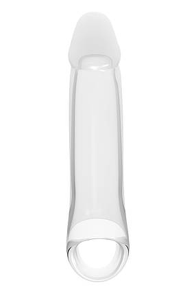 Насадка на пеніс Dreamtoys Ramrod з кільцем для мошонки, прозора, фото 1
