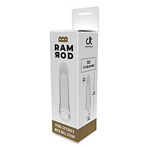 Насадка на пеніс Dreamtoys Ramrod з кільцем для мошонки, прозора, фото 6