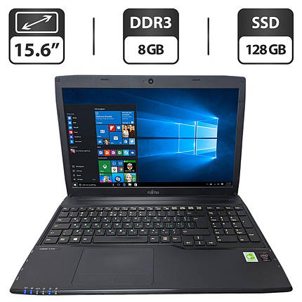 Ноутбук Б-клас Fujitsu LifeBook A544/ 15.6" (1366x768)/ Core i5-4200M/ 8 GB RAM/ 128 GB SSD/ HD 4600, фото 1
