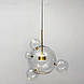 Підвіс-молекула в латунному корпусі Ø 30 см + 4 кульки | Line F | Арт. AA397-300+4 AB+CL, фото 4