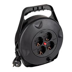 Удлинитель на катушке LP 15м (ПВС 3*0.75), 4 гнезда с заземляющим контактом до 2.2 кВт