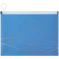 Популярний! Папка на блискавці Axent zip-lock А5 Waves-2 (1498-41-A) - Краща якість тільки на Nukleon.com.ua