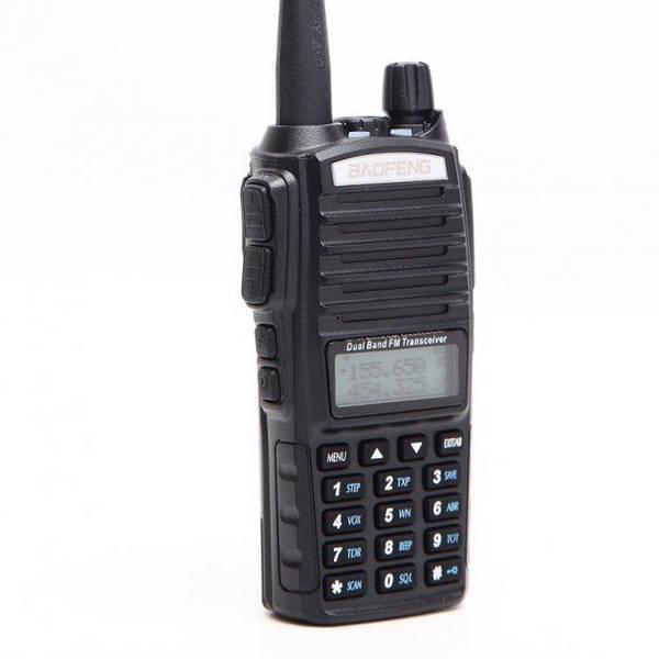 Радіостанція радіус 15 км BAOFENG UV82-8W , 8 вт. 128 каналів Чорна