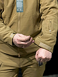 Куртка Soft Shell тактична койот на флісі Gman, фото 5