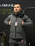 Куртка польова на флісі куртка Gman сіра Soft Shel, фото 2