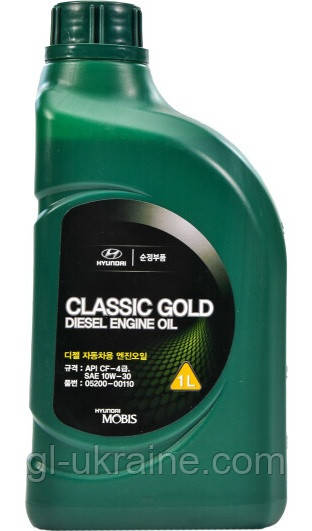 Моторна олива Hyundai/Kia Classic Gold Diesel 10W-30, 1л (05200-00110)
