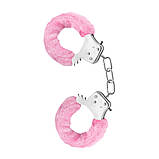 Наручники металеві з рожевим хутром Blush Temptasia Кайф, фото 2