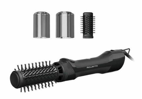 Rowenta Фен-щітка Renewal Brush Active, 1000Вт, 3 режими, іоніз-я, хол. обдув, оберт. насадка, 2 насадки, кераміка, чорний Sontse