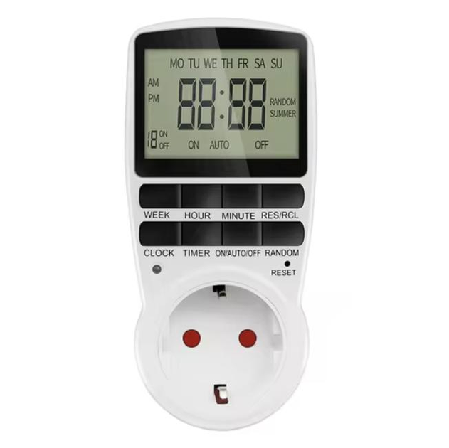 Розумна розетка Timer TM02 з таймером відключення + годинник