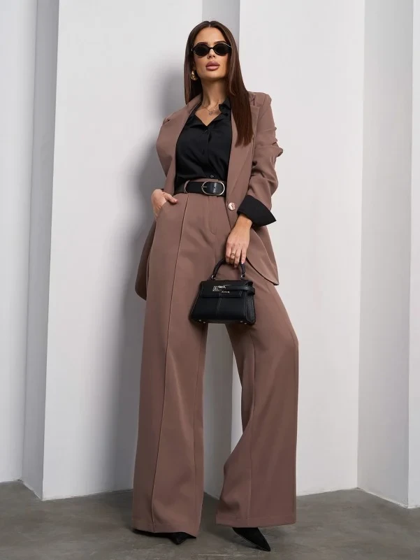 Костюми ISSA PLUS 15051 S коричневі, фото 1