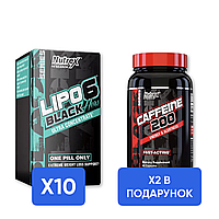 Combo LIPO-6 BLACK HERS ULTRA CONCENTRATE - 60 caps х 10шт + Caffeine - 60 caps х 2шт - В ПОДАРУНОК!