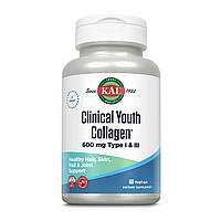 Морський колаген Clinical Youth Collagen I&III 600мг - 60 капсул