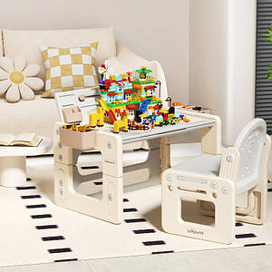 Дитячий стіл-трансформер Lumpurini Artemisio з мольбертом, органайзер для дрібних предметів (SQSJZY02)