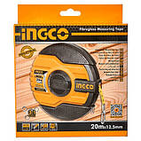 Рулетка 20 м скловолокно 12,5 мм INGCO, фото 2