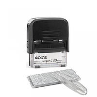 Самонабірний штамп COLOP Printer С20N пласт., 4 рядки, розмір 38х14 мм