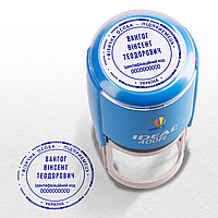 Печать ФЛП (физическое лицо-предприниматель), круглая D40 мм с оснасткой IDEAL 400R