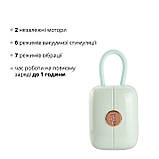 Вакуумний кліторальний стимулятор Otouch Louis Vibrate Teal з віброяйцем, у кейсі - SO9429, фото 3