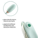 Вакуумний кліторальний стимулятор Otouch Louis Vibrate Teal з віброяйцем, у кейсі - SO9429, фото 4
