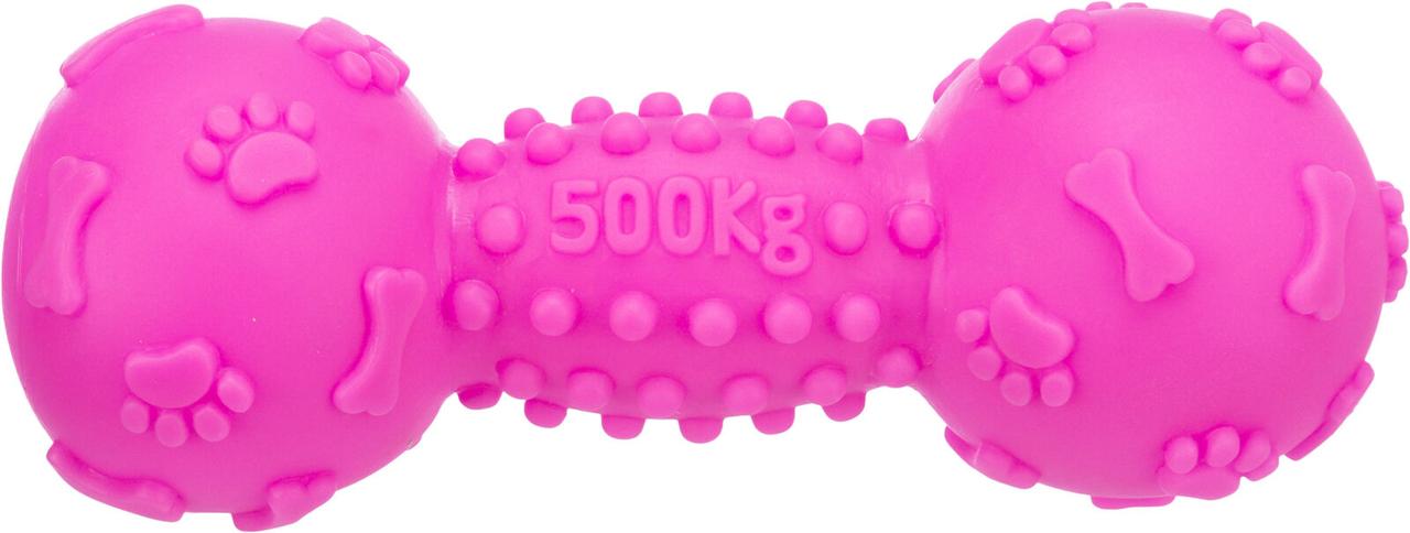 Іграшка для собак Гантель з пискавкою Trixie 19 см (вініл)