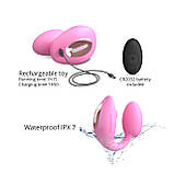 Віброяйце з вакуумною кліторальною стимуляцією Love To Love Wonderlover PINK PASSION - SO9616, фото 4