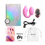 Віброяйце з вакуумною кліторальною стимуляцією Love To Love Wonderlover PINK PASSION - SO9616, фото 6