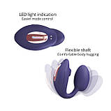 Віброяйце з вакуумною кліторальною стимуляцією Love To Love Wonderlover MIDNIGHT INDIGO - SO9617, фото 3