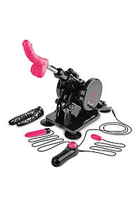 Секс-машина Dreamtoys Sex Room Sex Machine з насадками та пультом, чорна
