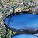 Сковорода садж з борони 50 см з підвіскою для дров Сковорідка туристична для вогнища, фото 2