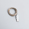 Гірлянда роса 10 метрів USB на 100 led світлодіодів крапля на білому дроті жовта USB100L10MWY, фото 7