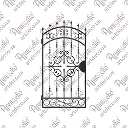 Кована хвіртка (КД-15) 2000х1000. КОМПЛЕКТ ЕЛЕМЕНТІВ