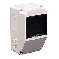 Корпус (щит) на 4 модулі та 1 силовий роз'єм 214x128x120мм IP54 TAKEL