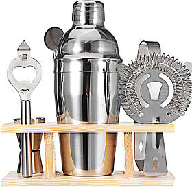 Барний набір для напоїв, шейкер, набір бармена 7 елементів, набір для приготування коктейлів