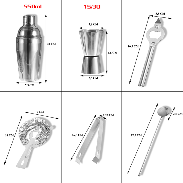 Комплектація барменського набору