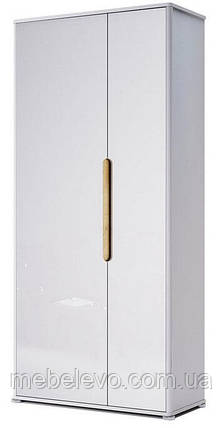 Шафа Стелла / Stella 2Д 1950х900х400мм білий глянець Миро-Марк, фото 1