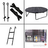 Батут Jumpi 312 см 10 ft Maxy Comfort Plus жовтий із внутрішньою сіткою, фото 10