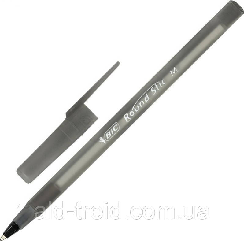 Ручка кулькова BIC Round Stic 1,0 мм чорна