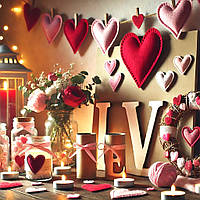 Декор до Дня закоханих. Створюємо атмосферу романтики своїми руками