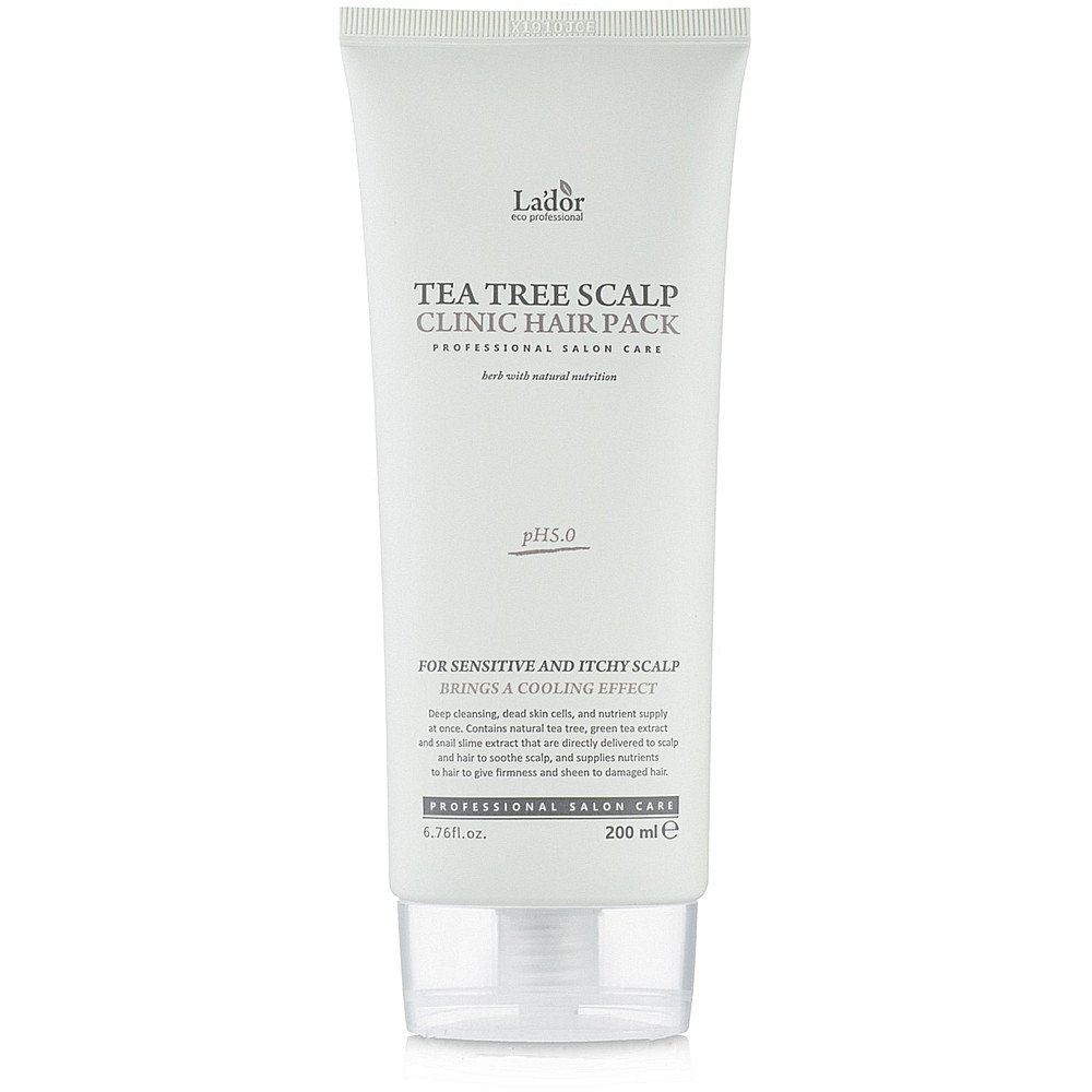 Маска для волосся і шкіри голови Lador Tea Tree Scalp Clinic Hair Pack 200 мл (8809500810681), фото 1