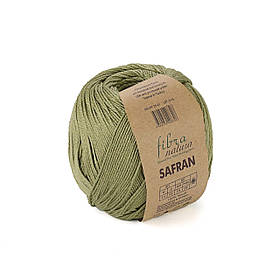 Пряжа Safran Fibranatura. колір Світлий хакі