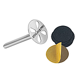 Диск педикюрний PODODISC EXPERT XS в комплекті зі змінним файлом 180 грит 5шт (10мм), фото 3