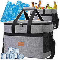 Термосумка Trizand 40 л сумка холодильник 47 x 28,5 x 30 см + 2 аккумулятор холода (23843)