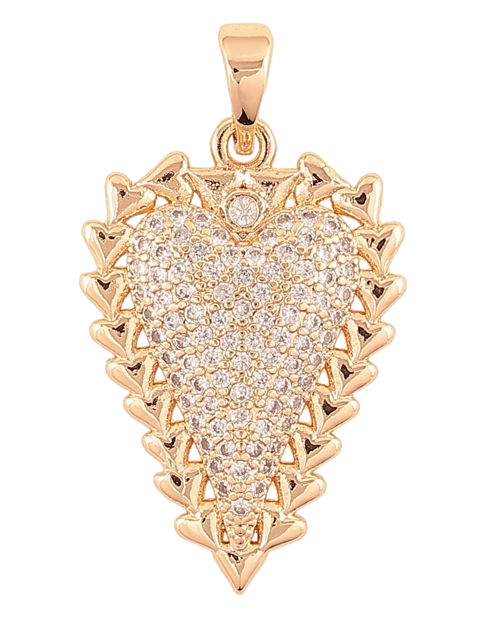 Кулон Xuping M&L Колір 18K «Сердечко з цирконієм" для ланцюжка до 6мм, фото 1