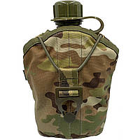 Фляга армійська 1л в чохлі Мультикам Cordura MELGO (фляга тактична польова індивідуальна)