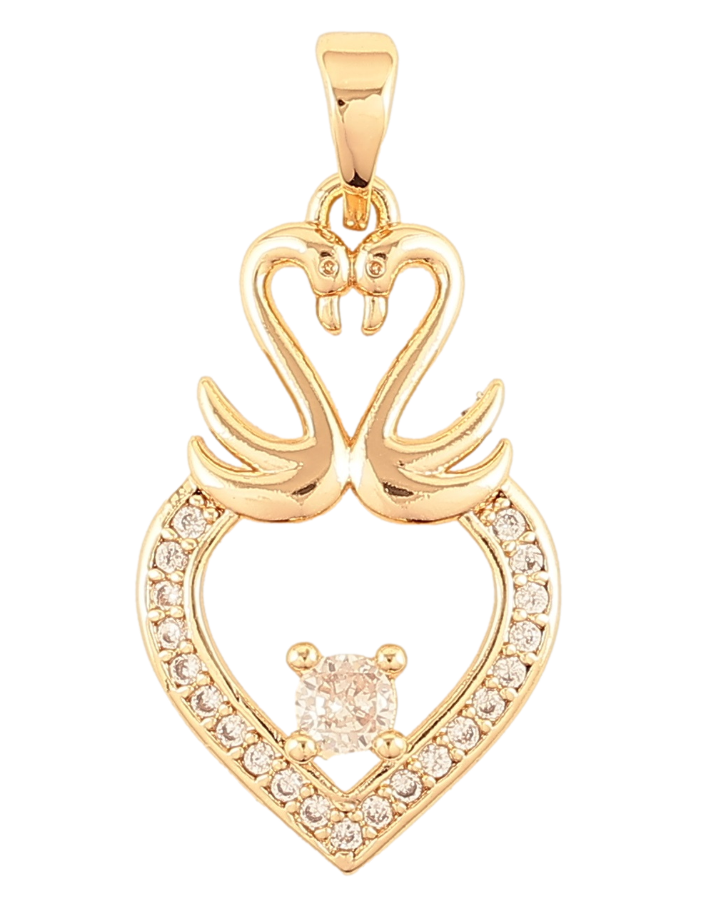 Кулон Xuping M&L Колір 18K «Лебеді" для ланцюжка до 6мм, фото 1