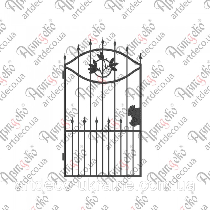 Кована хвіртка..(КД-17) 1930х1010 КОМПЛЕКТ ЕЛЕМЕНТІВ, фото 1