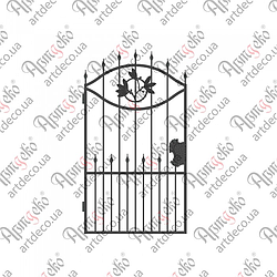 Кована хвіртка..(КД-17) 1930х1010 КОМПЛЕКТ ЕЛЕМЕНТІВ